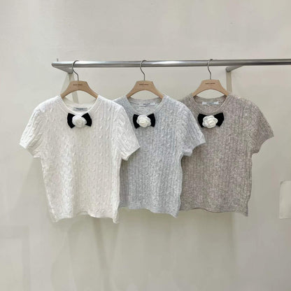 韓國直送Camellia Cable Knit