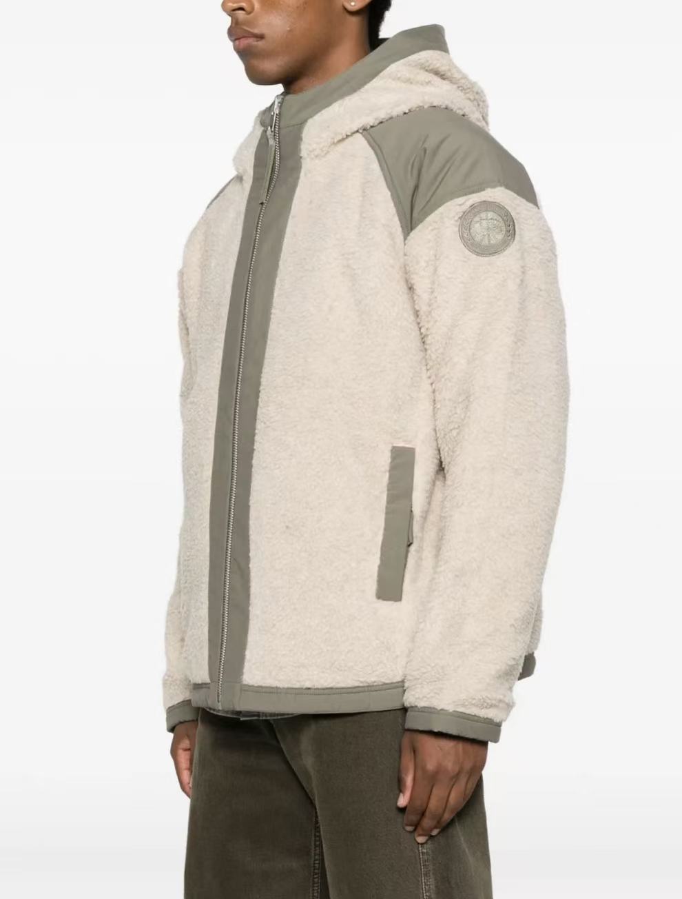 CANADA GOOSE Alberni Reversible Fleece Bomber - HLY & CHOCCICO