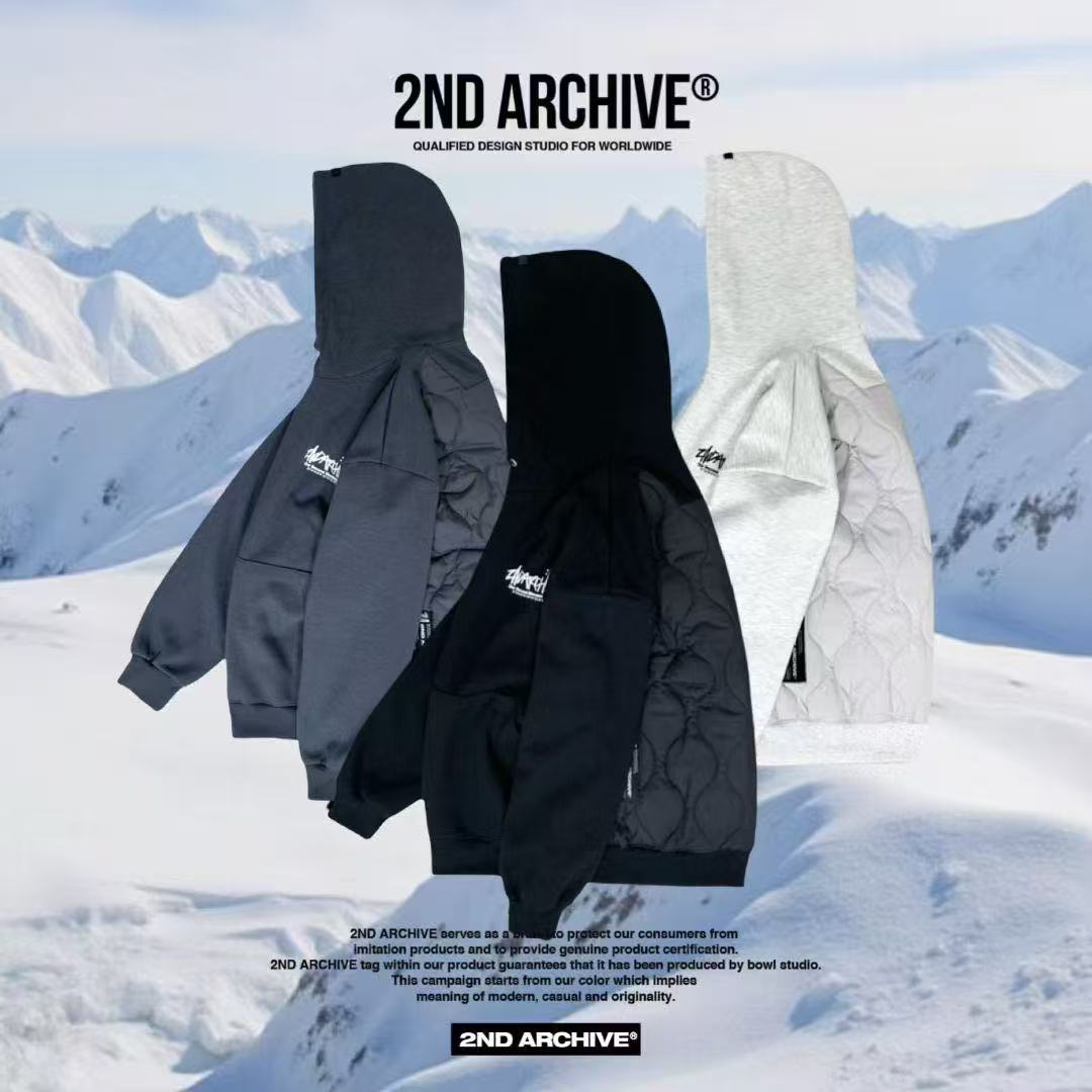 韓國直送2nd ARCHIVE Basic Padded Hoodie - HLY &amp; CHOCCICO