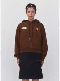 RR 22 Logo Cropped Hoodie - HLY & CHOCCICO