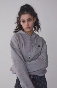 RR Stitch Cropped Hood Zip up - HLY & CHOCCICO