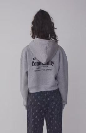 RR Stitch Cropped Hood Zip up - HLY & CHOCCICO