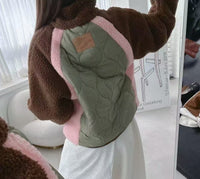 韓國直送Quilted Sherpa Zip Jacket - HLY & CHOCCICO