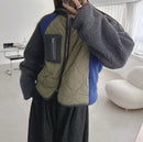 韓國直送Quilted Sherpa Zip Jacket - HLY & CHOCCICO