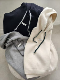 韓國直送Stylish Hooded Knit Top - HLY & CHOCCICO