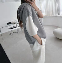 韓國直送Stylish Hooded Knit Top - HLY & CHOCCICO
