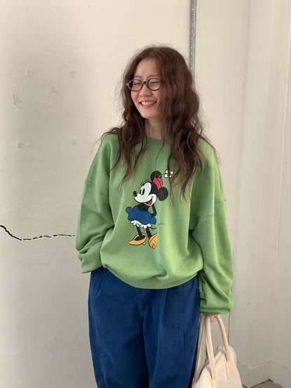 韓國直送Disney Floral Sweatshirt