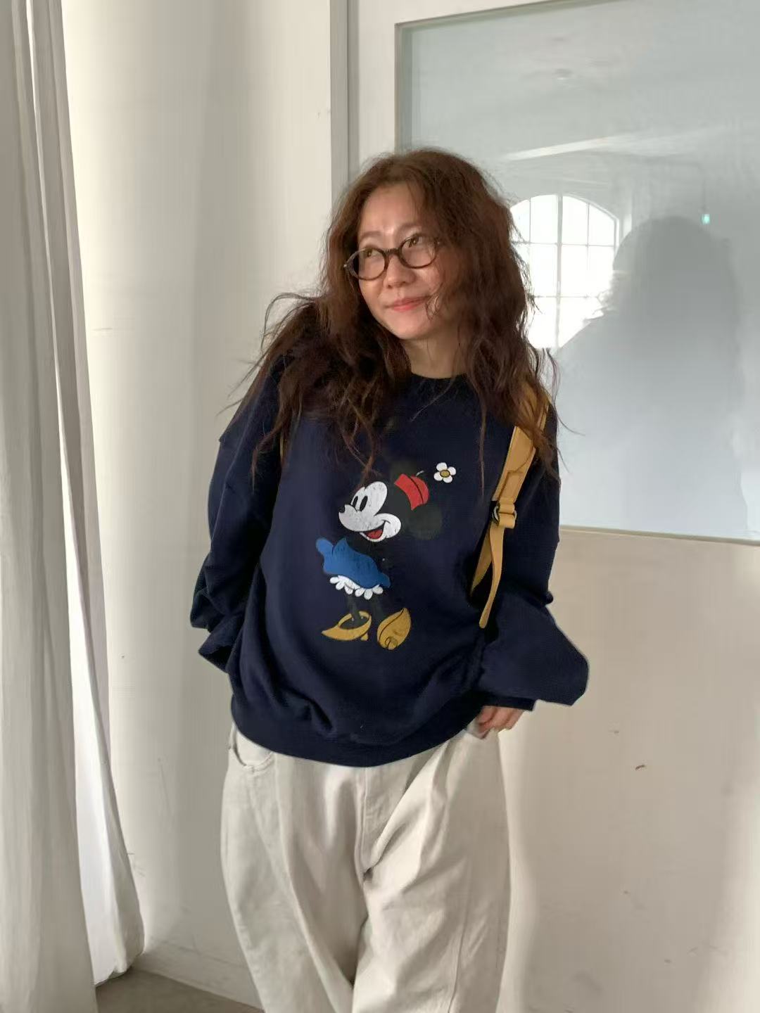 韓國直送Disney Floral Sweatshirt