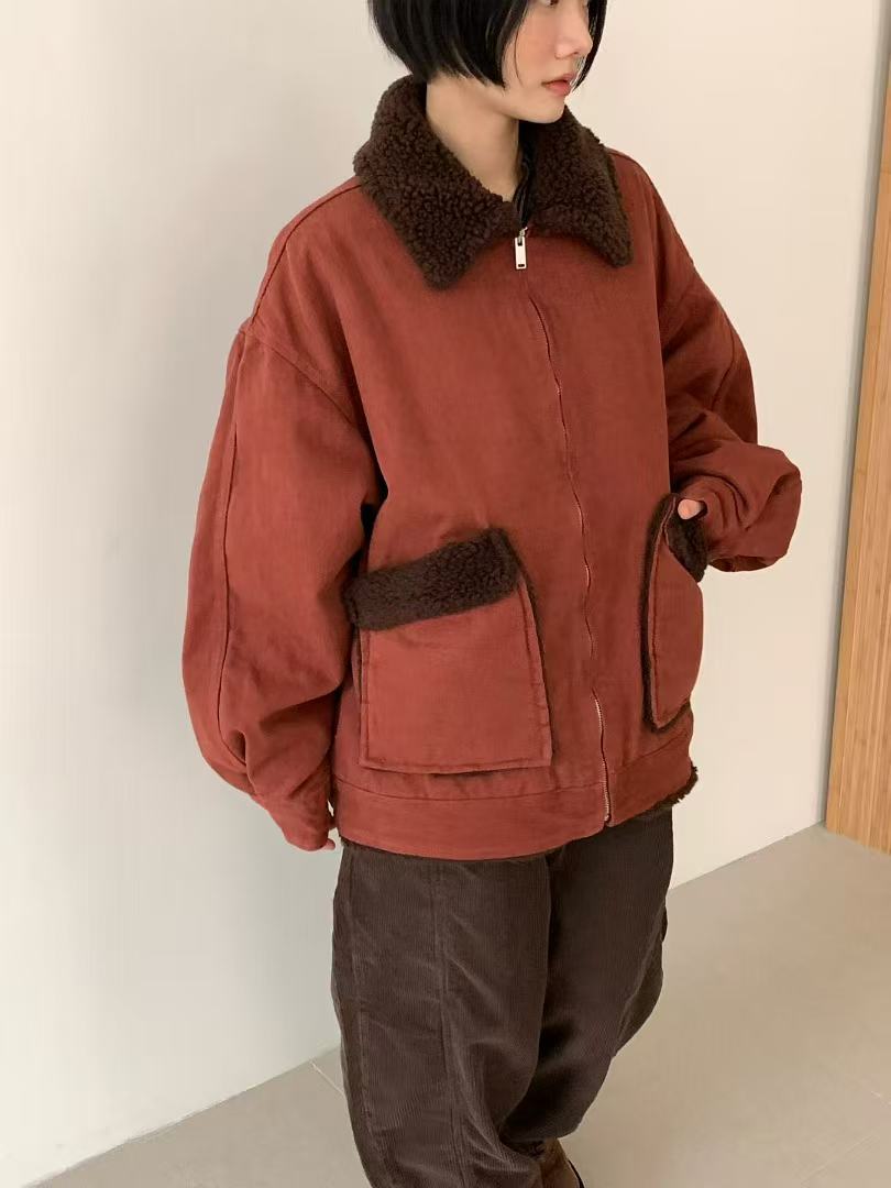 韓國直送Cozy Sherpa-Lined Jacket - HLY &amp; CHOCCICO