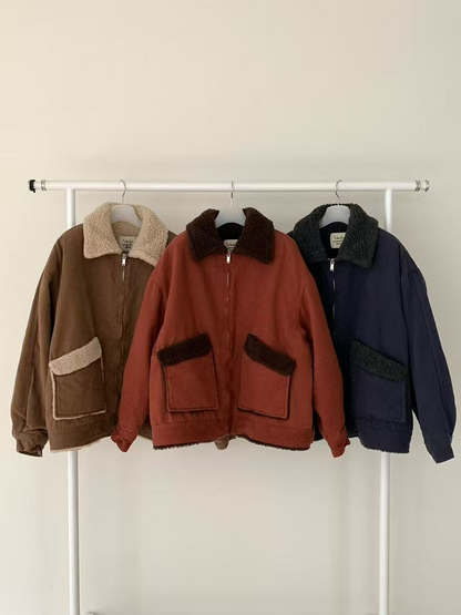 韓國直送Cozy Sherpa-Lined Jacket - HLY &amp; CHOCCICO