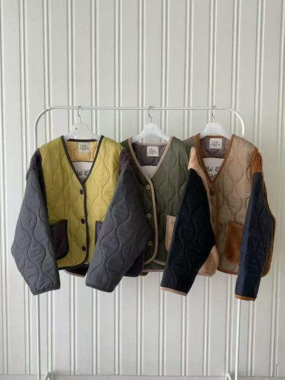 韓國直送Color Block Snoopy Jacket