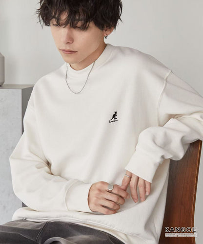 日本直送KANGOL Point Embroidery Oversized Sweat - HLY &amp; CHOCCICO