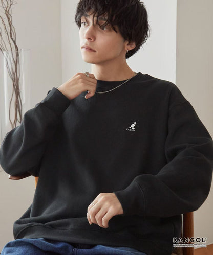 日本直送KANGOL Point Embroidery Oversized Sweat - HLY &amp; CHOCCICO