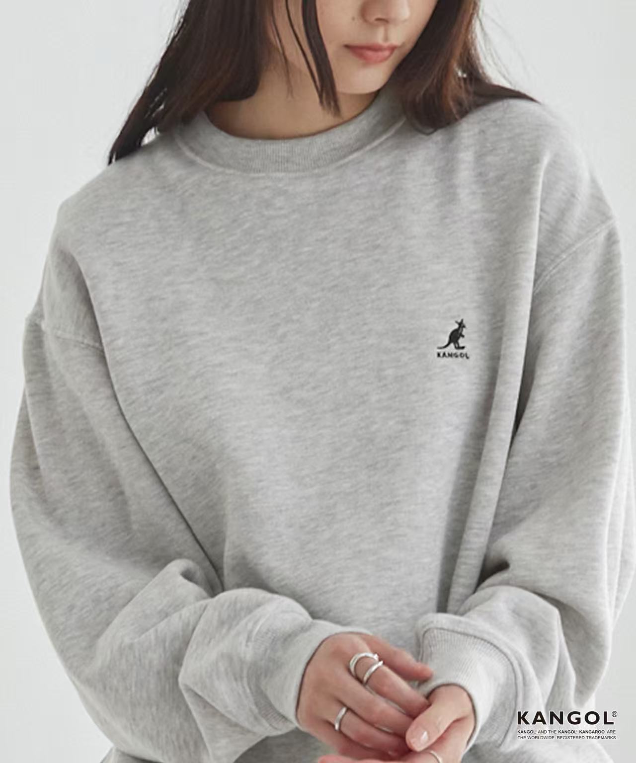 日本直送KANGOL Point Embroidery Oversized Sweat - HLY &amp; CHOCCICO