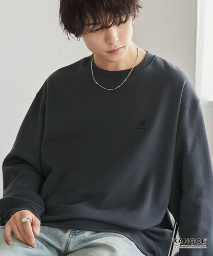 日本直送KANGOL Point Embroidery Oversized Sweat - HLY &amp; CHOCCICO