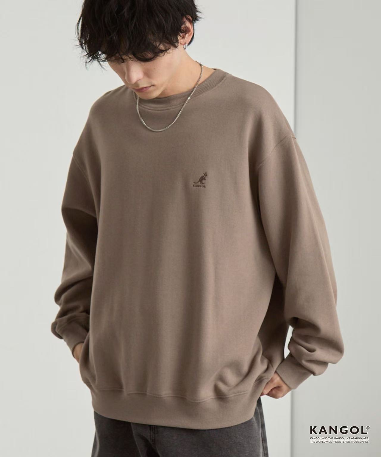 日本直送KANGOL Point Embroidery Oversized Sweat - HLY &amp; CHOCCICO