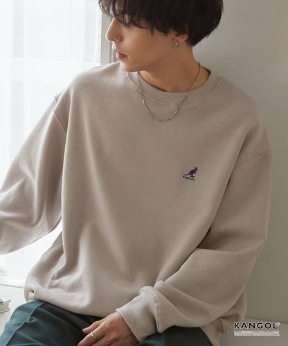 日本直送KANGOL Point Embroidery Oversized Sweat - HLY &amp; CHOCCICO