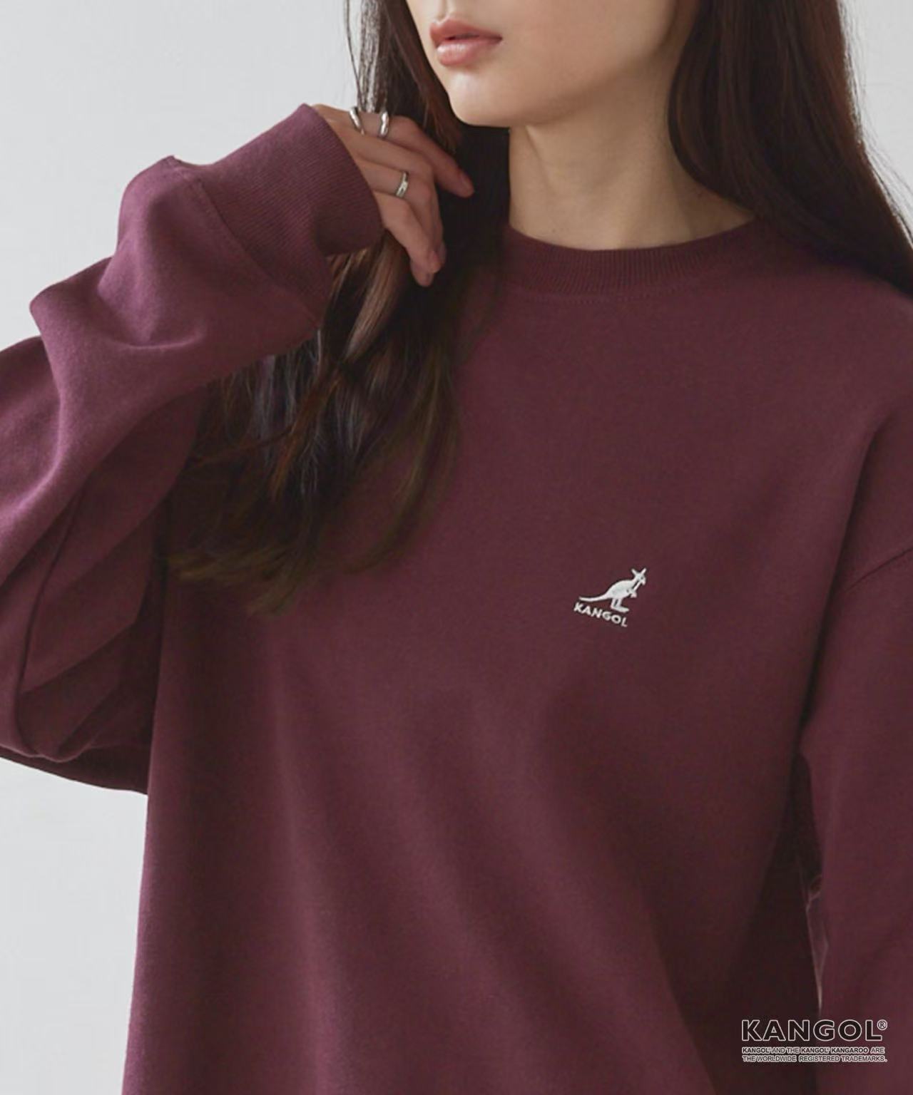 日本直送KANGOL Point Embroidery Oversized Sweat - HLY &amp; CHOCCICO