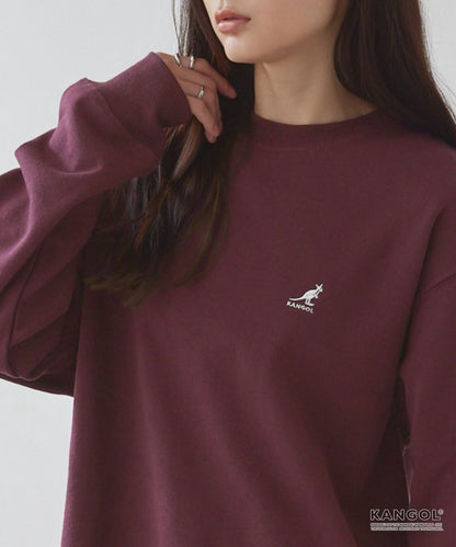 日本直送KANGOL Point Embroidery Oversized Sweat - HLY &amp; CHOCCICO