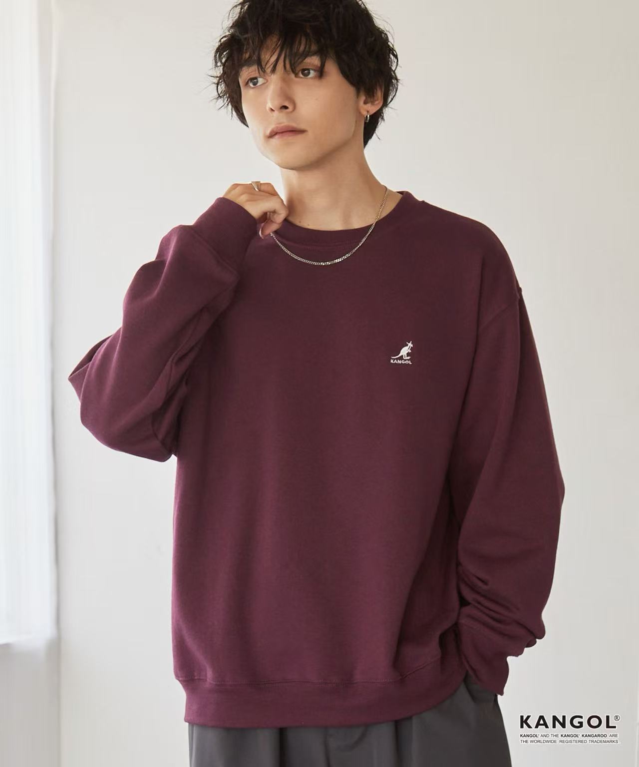 日本直送KANGOL Point Embroidery Oversized Sweat - HLY &amp; CHOCCICO
