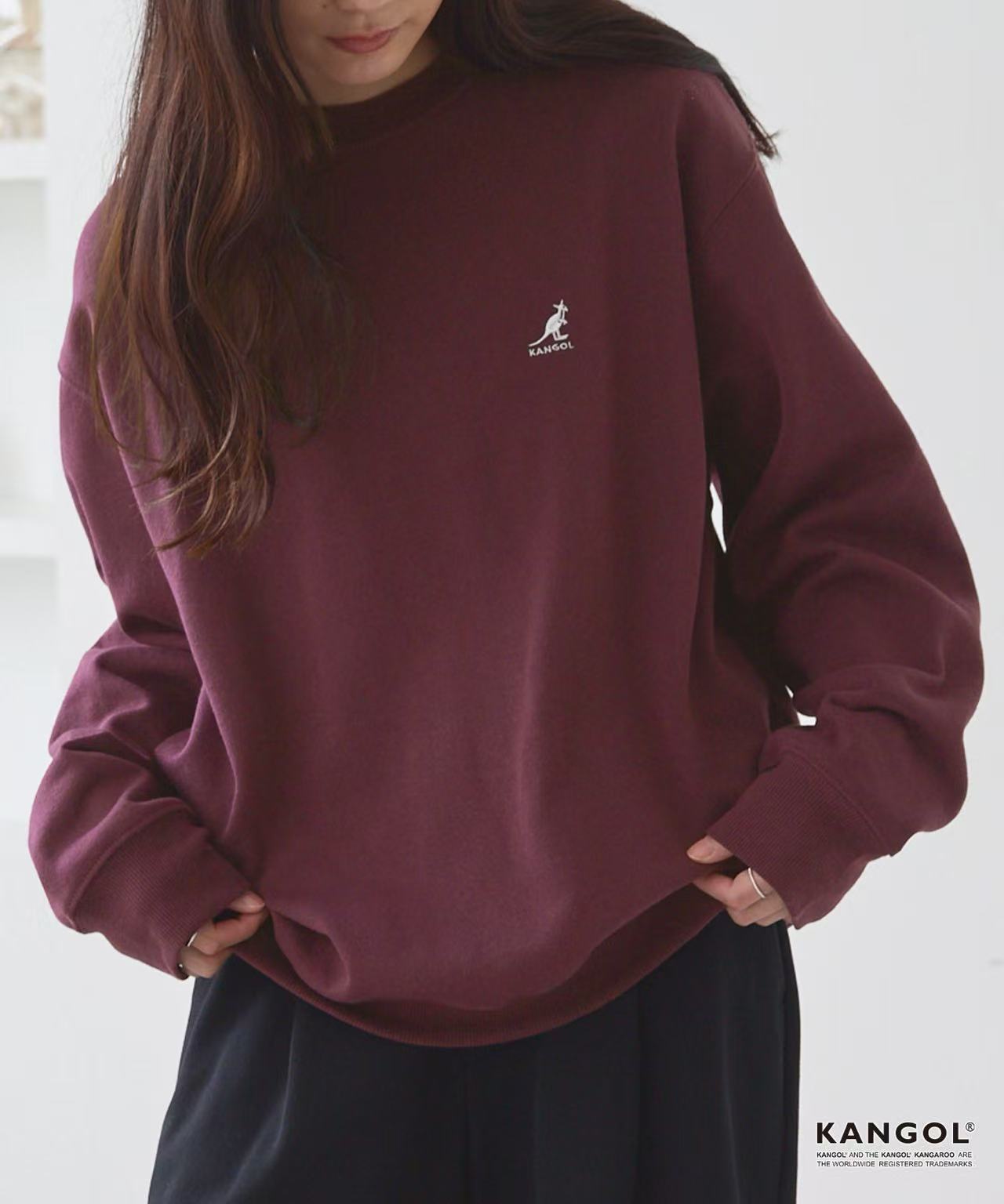 日本直送KANGOL Point Embroidery Oversized Sweat - HLY &amp; CHOCCICO