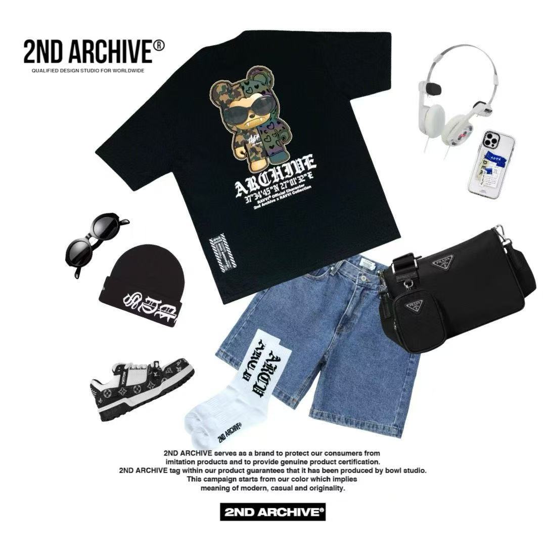 🇰🇷韓國直送🇰🇷 2ND ARCHIVE Glass Ban Tee - HLY &amp; CHOCCICO