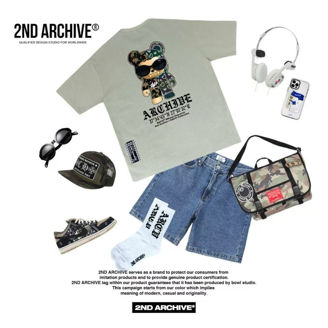 🇰🇷韓國直送🇰🇷 2ND ARCHIVE Glass Ban Tee - HLY &amp; CHOCCICO