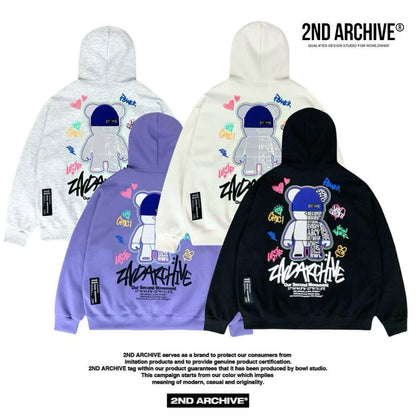 🇰🇷韓國直送🇰🇷 2nd ARCHIVE Colorful Bear Hoodie - HLY &amp; CHOCCICO