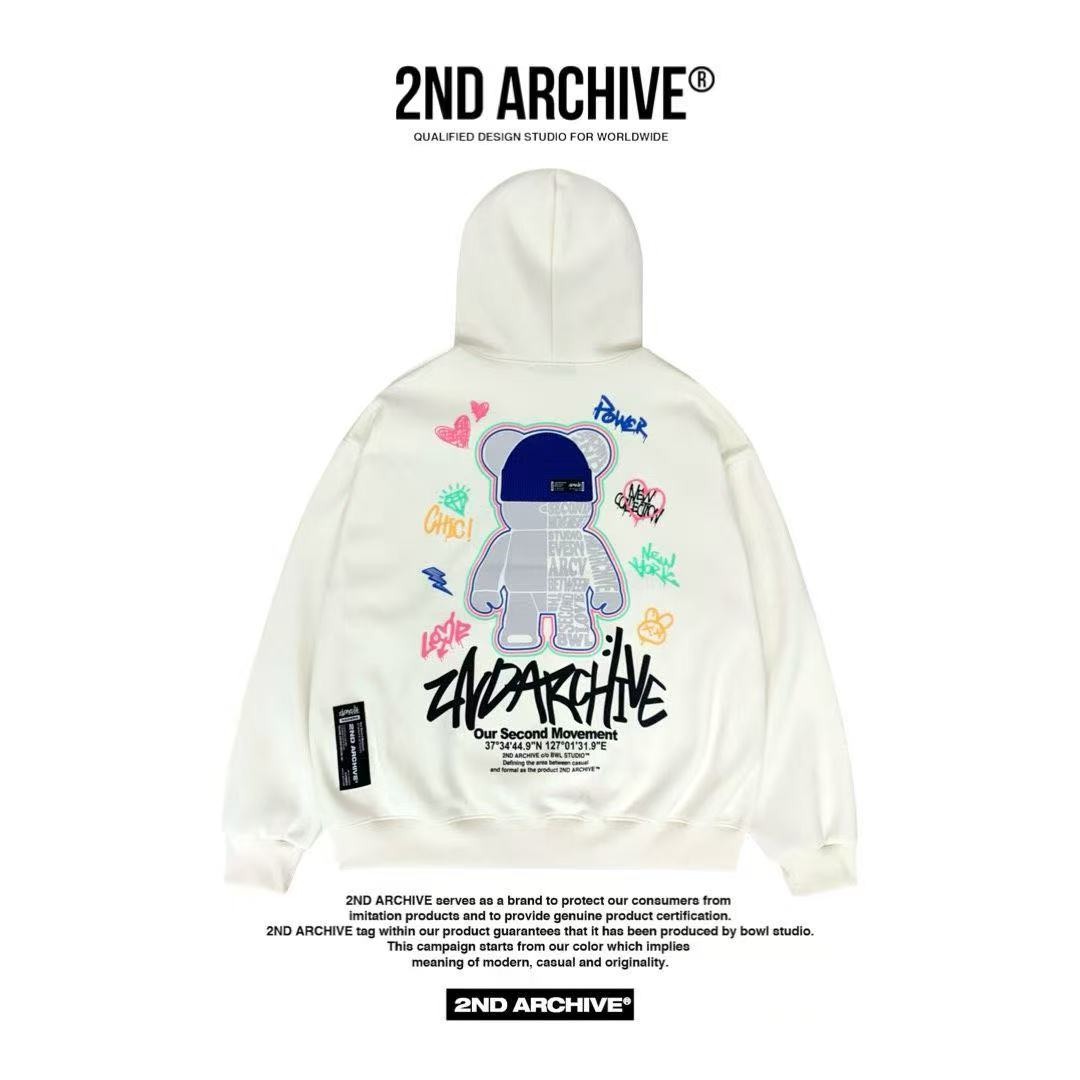 🇰🇷韓國直送🇰🇷 2nd ARCHIVE Colorful Bear Hoodie - HLY &amp; CHOCCICO