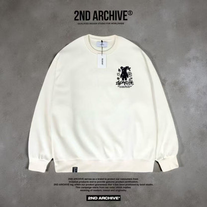 韓國直送 2ND ARCHIVE Black Cross Bear  Sweatshirt - HLY &amp; CHOCCICO