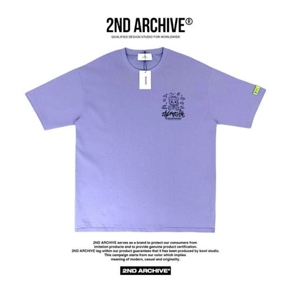 🇰🇷韓國直送🇰🇷 2ND ARCHIVE Glow-in-the-Dark Space Bear Half Palty Tee - HLY &amp; CHOCCICO