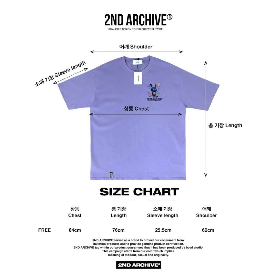 🇰🇷韓國直送🇰🇷 2ND ARCHIVE Graffiti Rabbit Tee - HLY &amp; CHOCCICO