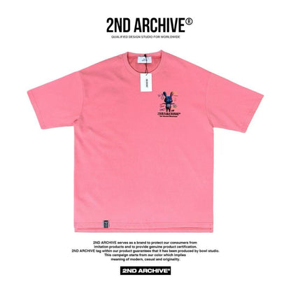 🇰🇷韓國直送🇰🇷 2ND ARCHIVE Graffiti Rabbit Tee - HLY &amp; CHOCCICO