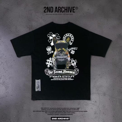 韓國直送🇰🇷 2ND ARCHIVE Black Sunglasses Dog Tee