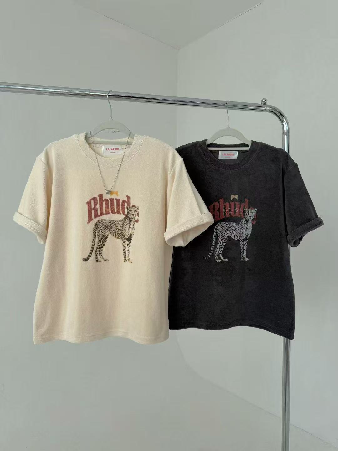 韓國直送Rhud Leopard Graphic Tee