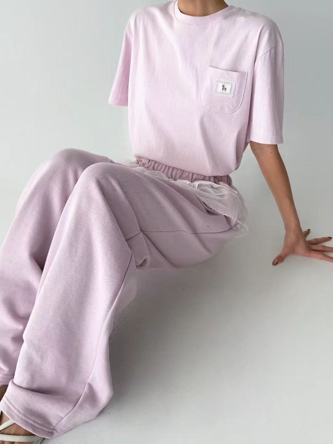 韓國直送Layered lace Top /  Pants - HLY &amp; CHOCCICO