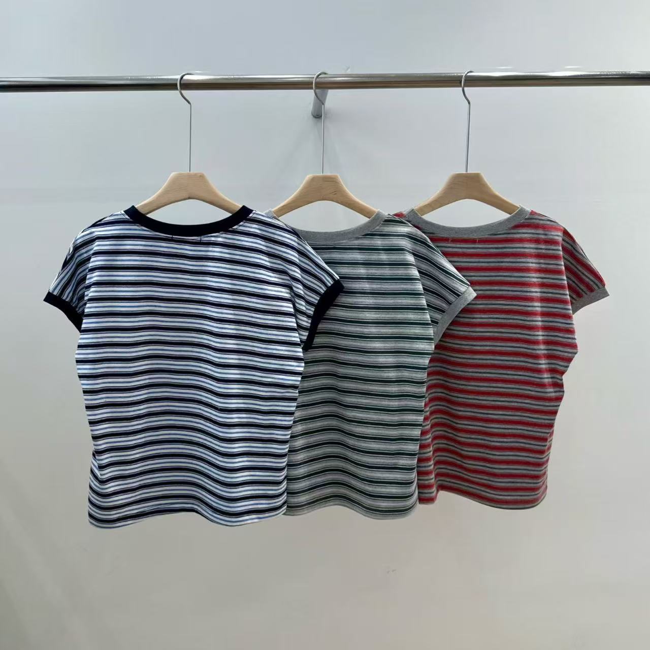 韓國直送Vibrant Stripe Tee / Shorts