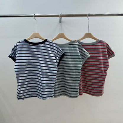 韓國直送Vibrant Stripe Tee / Shorts