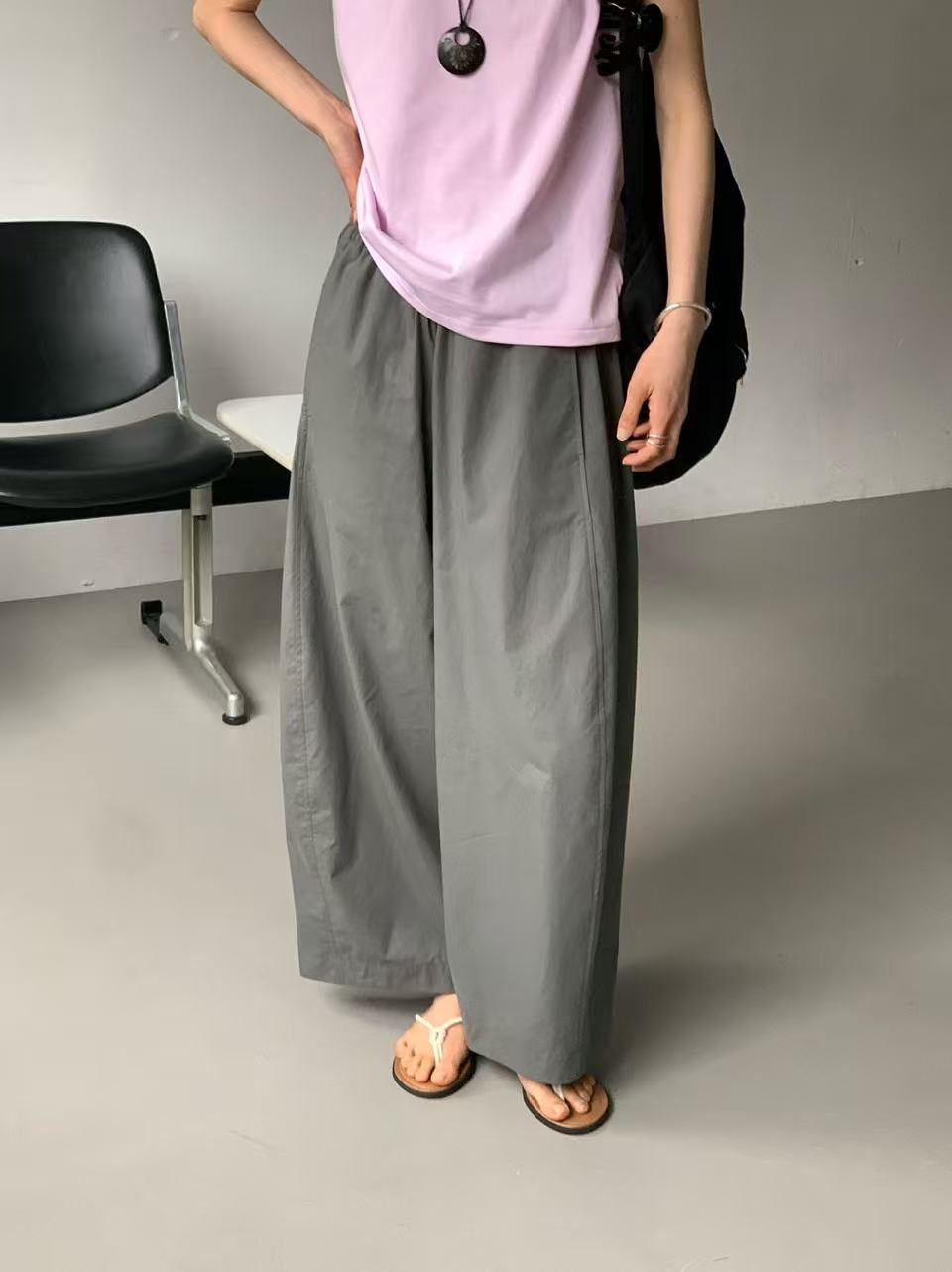 韓國直送Versatile Elastic Waist Pants / Tee