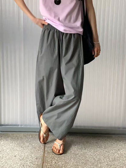 韓國直送Versatile Elastic Waist Pants / Tee