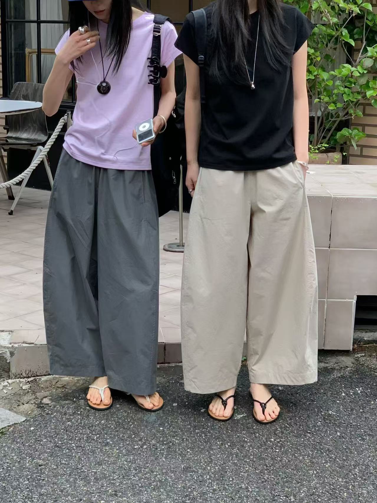 韓國直送Versatile Elastic Waist Pants / Tee