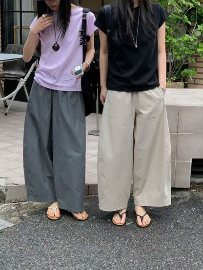 韓國直送Versatile Elastic Waist Pants / Tee