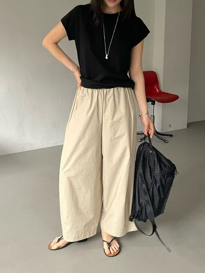 韓國直送Versatile Elastic Waist Pants / Tee