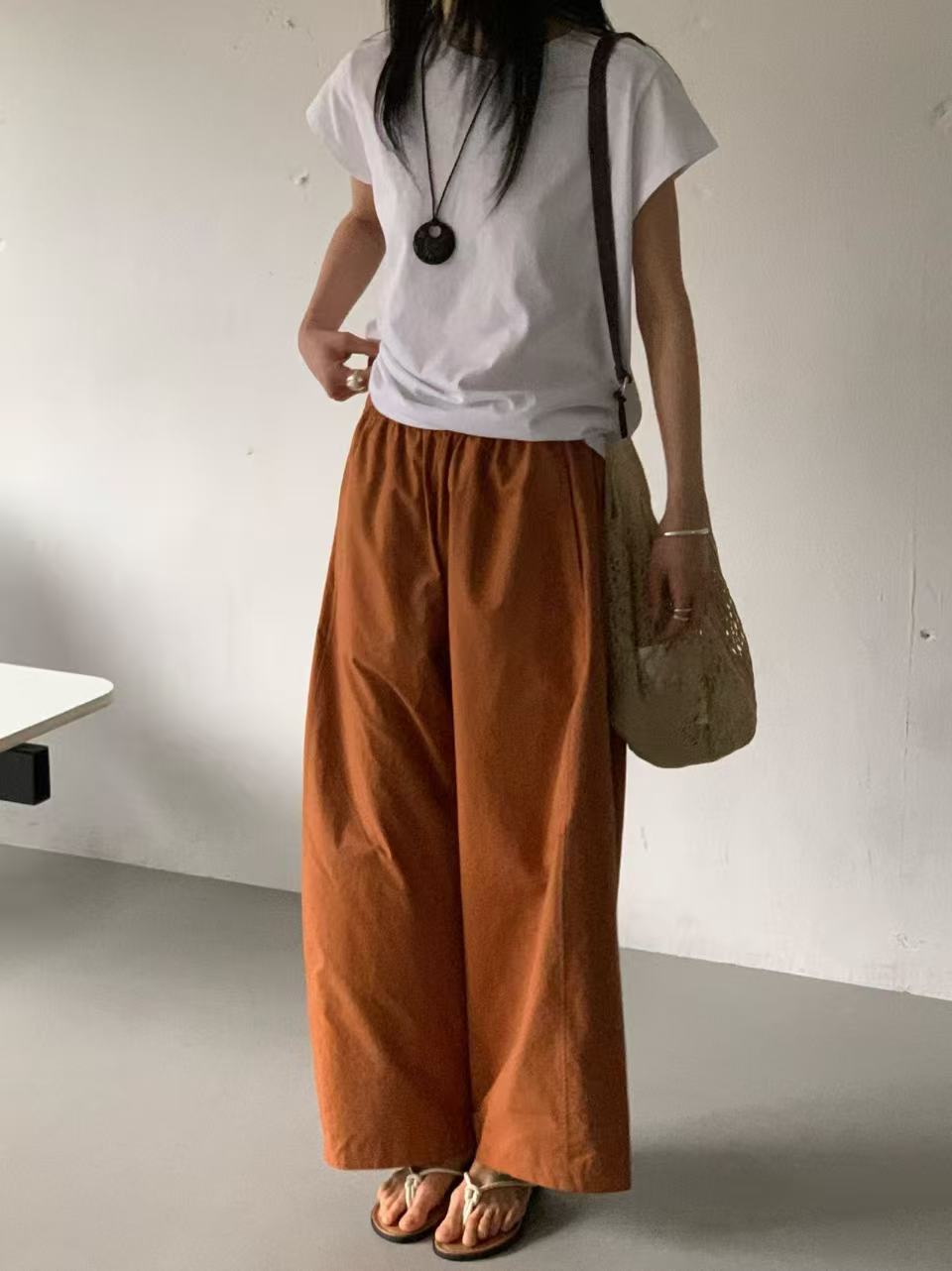 韓國直送Versatile Elastic Waist Pants / Tee