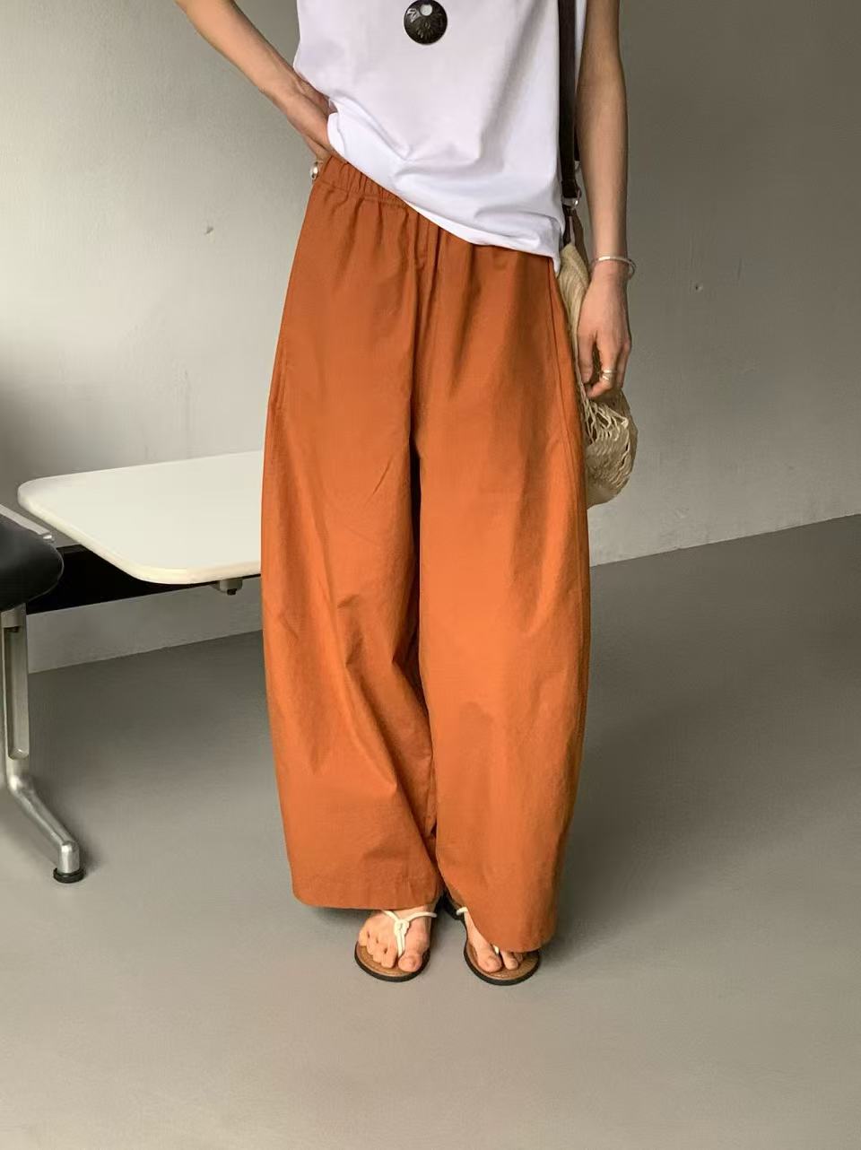 韓國直送Versatile Elastic Waist Pants / Tee