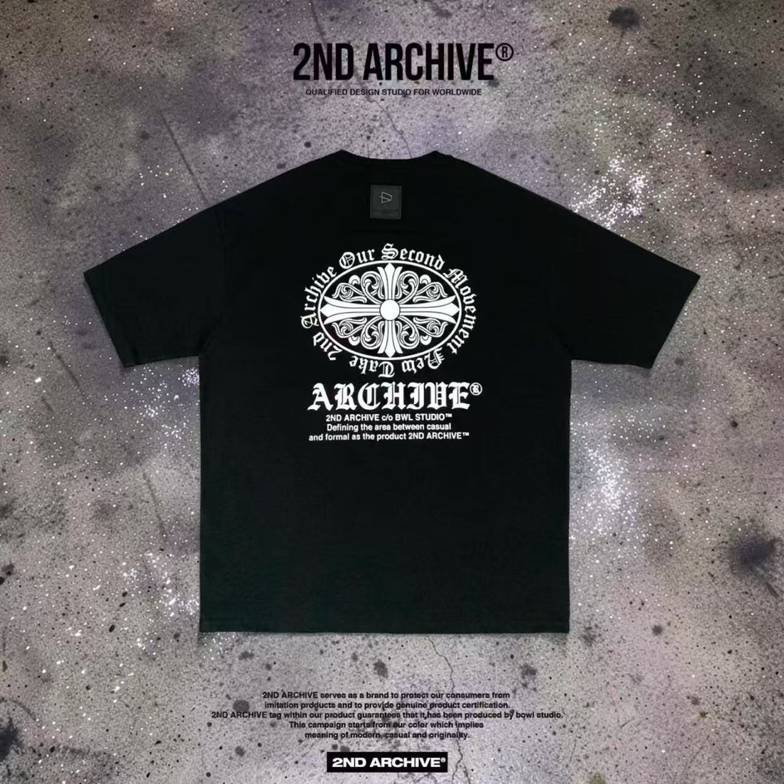 韓國直送🇰🇷 2ND ARCHIVE Gothic Cross Oversized Tee