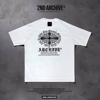 韓國直送🇰🇷 2ND ARCHIVE Gothic Cross Oversized Tee