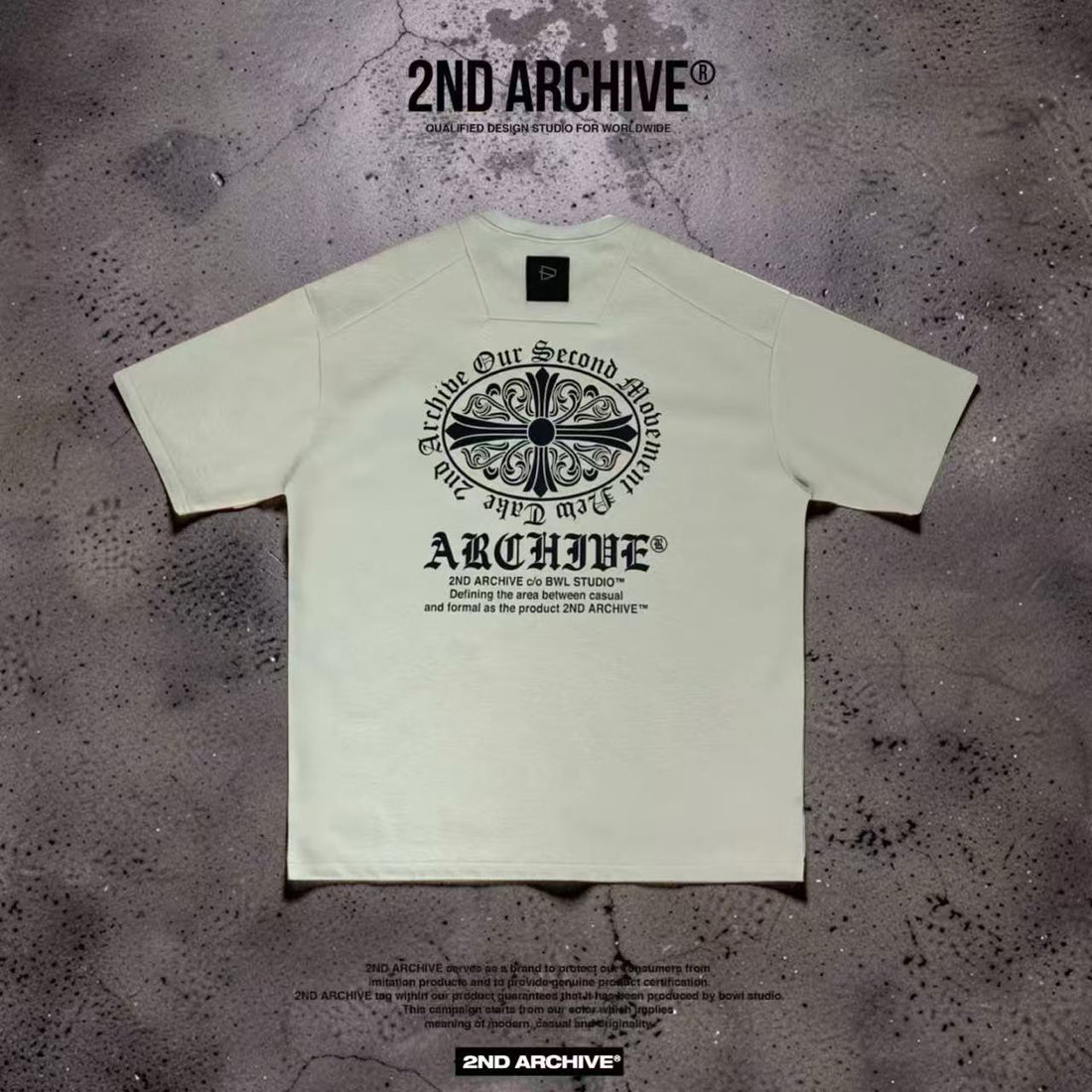韓國直送🇰🇷 2ND ARCHIVE Gothic Cross Oversized Tee