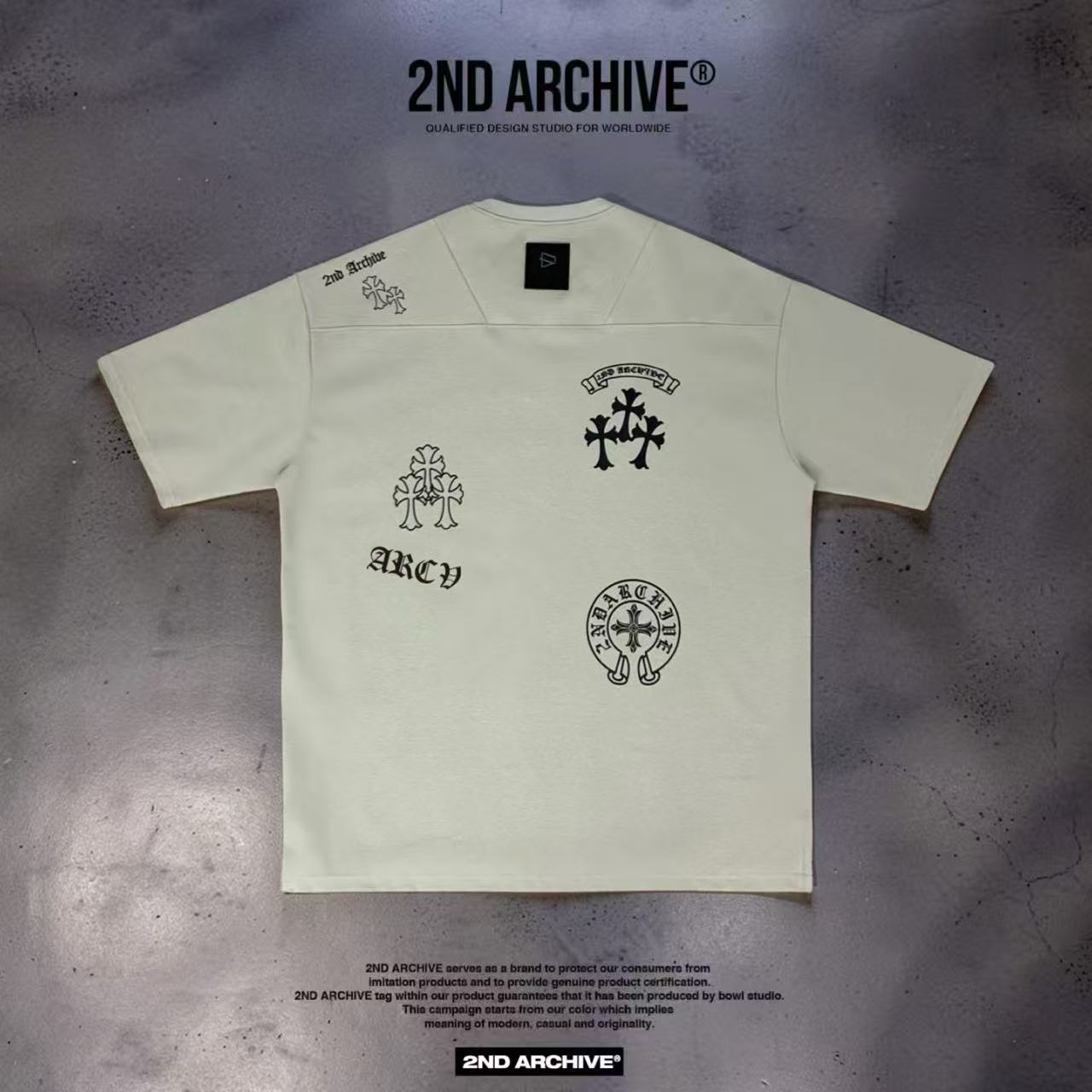 韓國直送🇰🇷 2ND ARCHIVE Assorted Cross Oversized Tee
