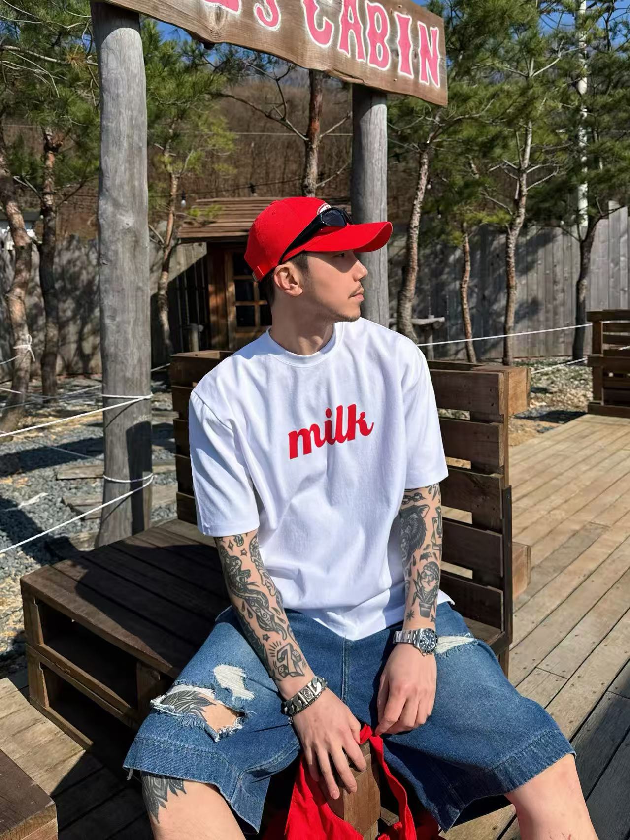 🇰🇷Direct from Korea🇰🇷 PLUS 82 HIYA Vintage Cartoon Heart Graphic Tee